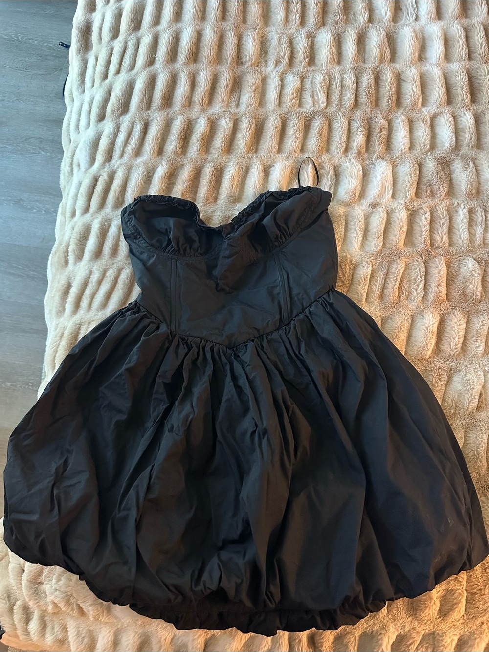 Strapless Black Party Dress
